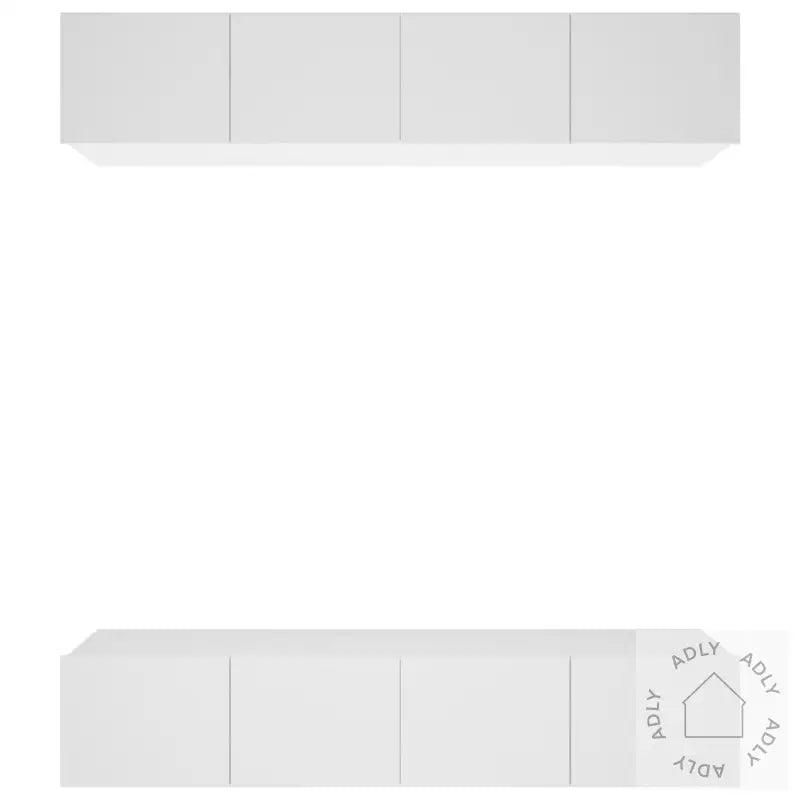 Tv-Benker 4 Stk Hvit 80X30X30 Cm Konstruert Tre