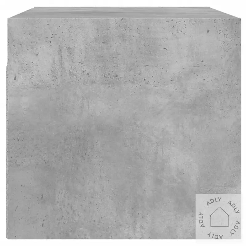 Veggskap Med Glassdører 2 Stk Betonggrå 68,5X37X35 Cm