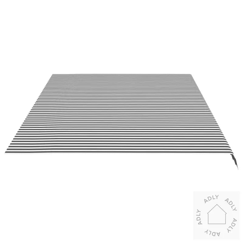 Erstatningsduk For Markise Antrasitt Og Hvit 6X3,5 M