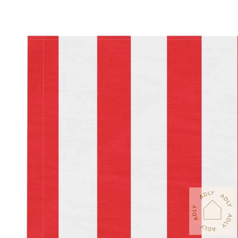 Erstatningsduk For Markise Rød Og Hvit Stripe 4X3 M