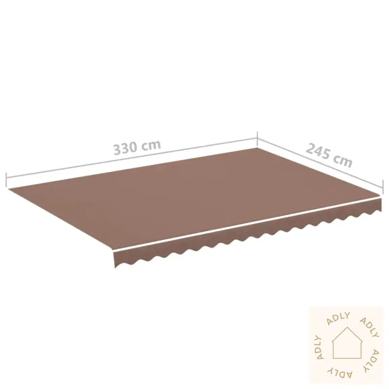Erstatningsduk For Markise Brun 3,5X2,5 M