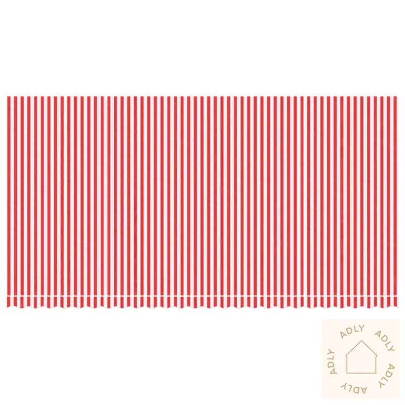 Erstatningsduk For Markise Rød Og Hvit Stripe 6X3 M