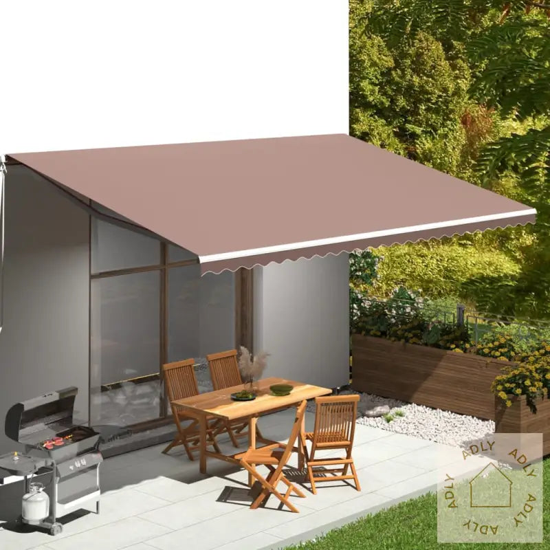 Erstatningsduk For Markise Brun 6X3,5 M