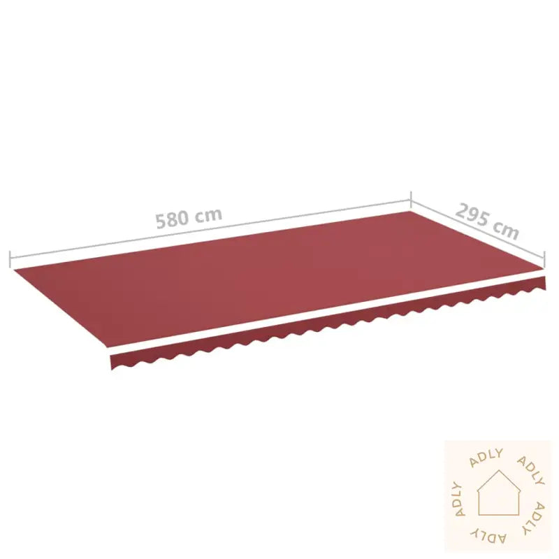 Erstatningsduk For Markise Burgunder 6X3 M