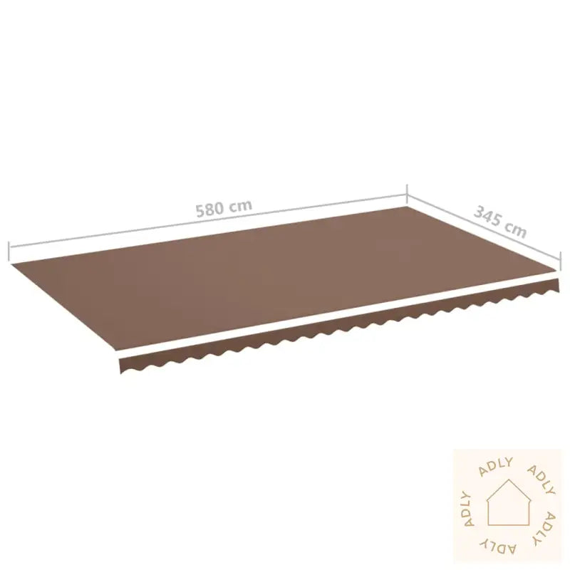 Erstatningsduk For Markise Brun 6X3,5 M