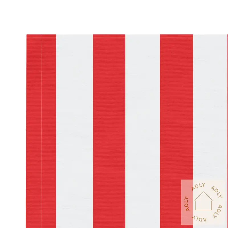 Erstatningsduk For Markise Rød Og Hvit Stripe 4,5X3 M