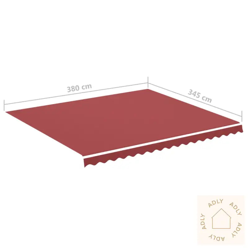 Erstatningsduk For Markise Burgunder 4X3,5 M