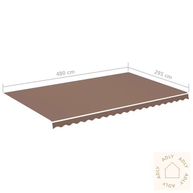 Erstatningsduk For Markise Brun 5X3 M