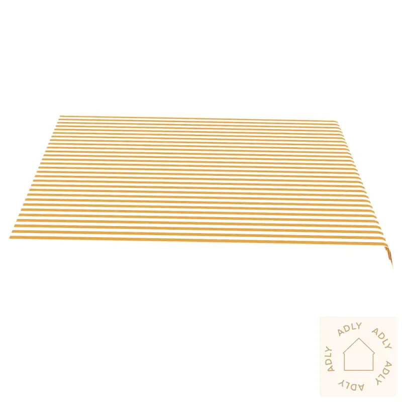 Erstatningsduk For Markise Gul Og Hvit 4X3,5 M