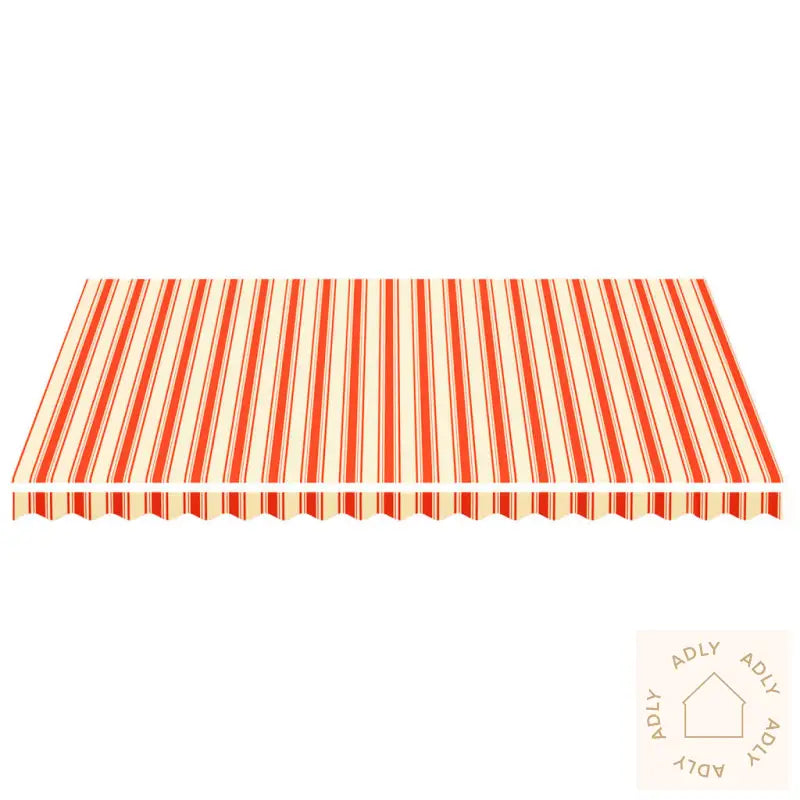 Erstatningsduk For Markise Gul Og Oransje 4,5X3,5 M