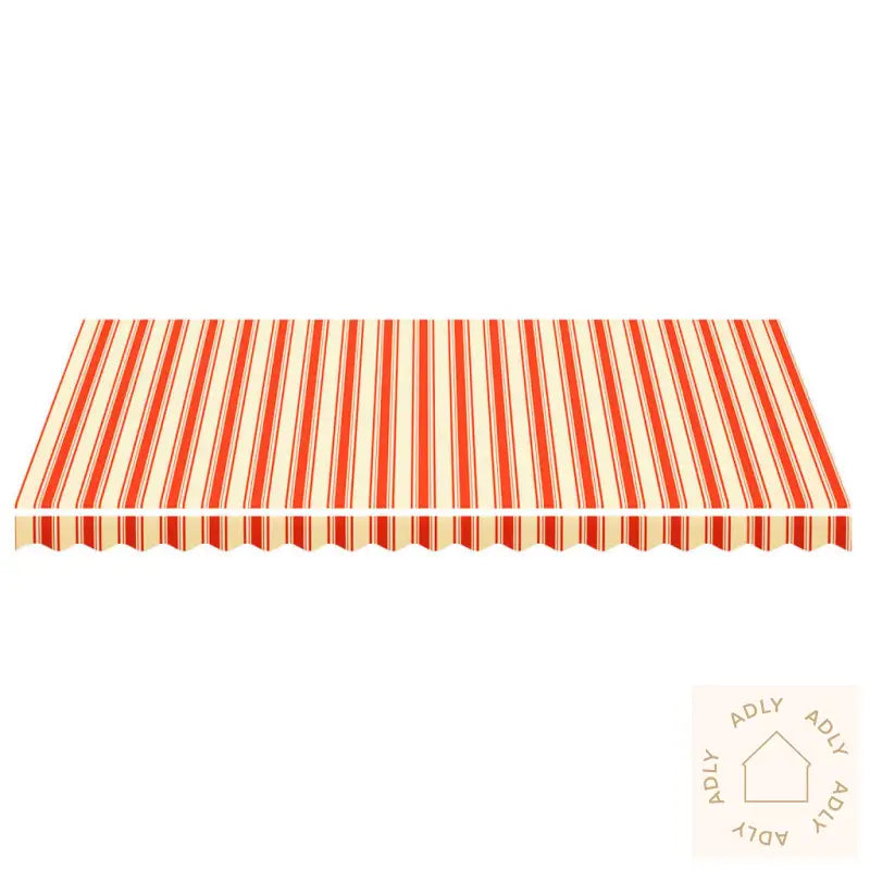 Erstatningsduk For Markise Gul Og Oransje 4,5X3 M