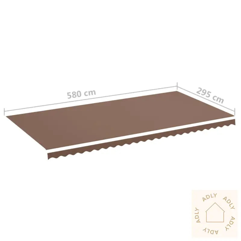 Erstatningsduk For Markise Brun 6X3 M