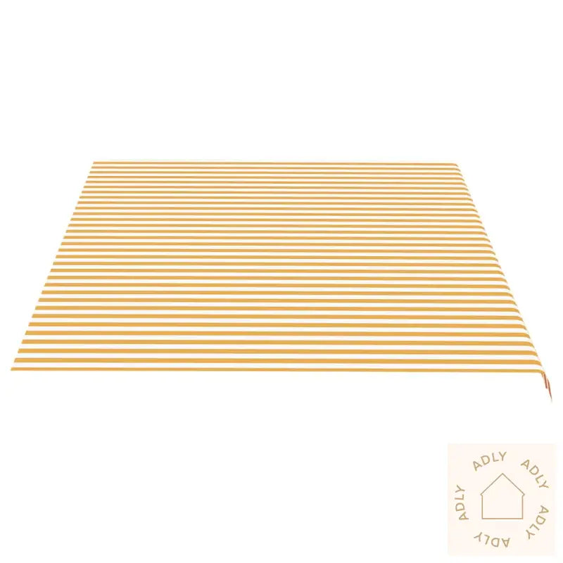 Erstatningsduk For Markise Gul Og Hvit 5X3,5 M