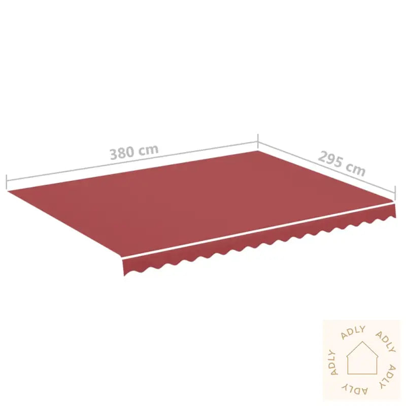 Erstatningsduk For Markise Burgunder 4X3 M