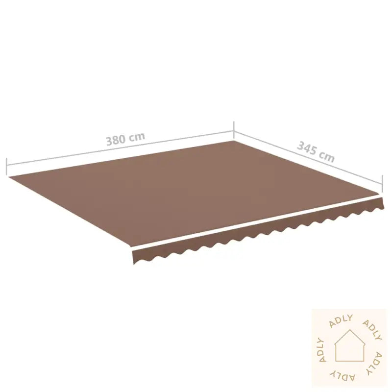 Erstatningsduk For Markise Brun 4X3,5 M