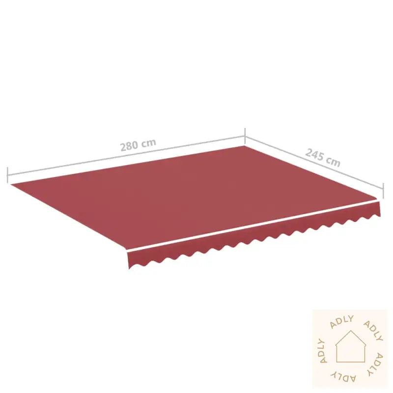 Erstatningsduk For Markise Burgunder 3X2,5 M