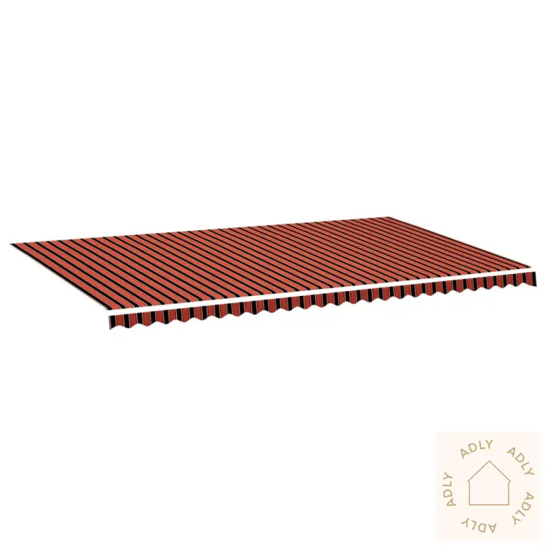 Erstatningsduk For Markise Oransje Og Brun 6X3,5 M