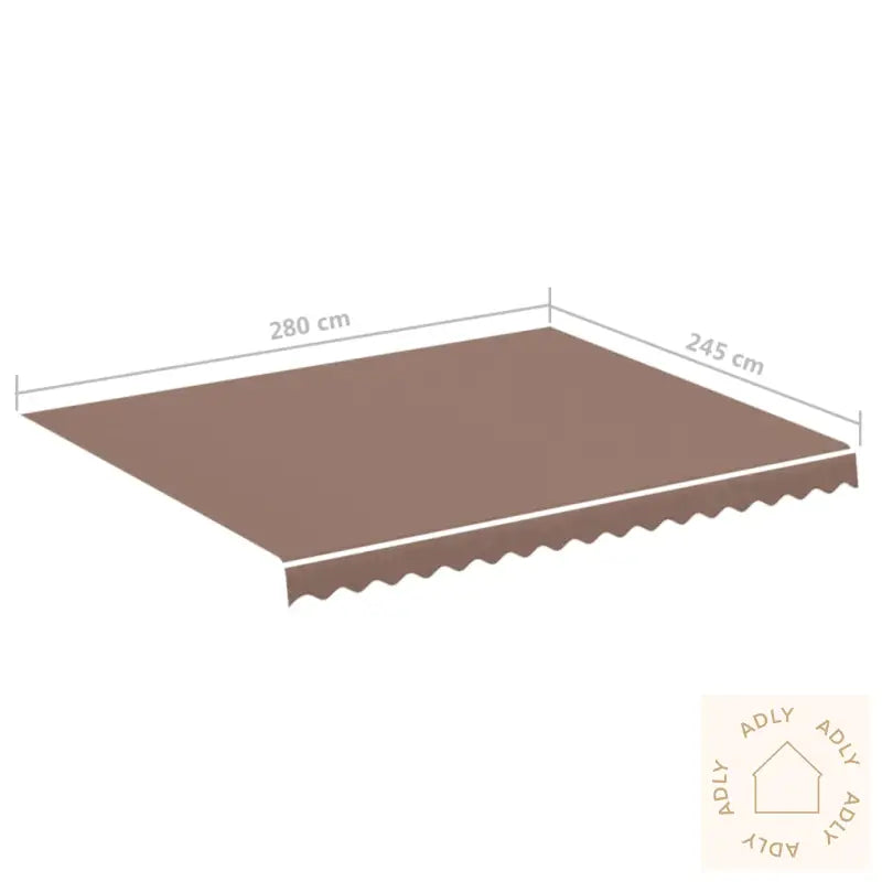 Erstatningsduk For Markise Brun 3X2,5 M