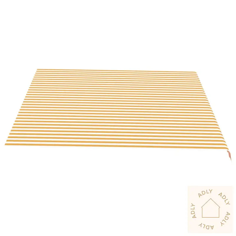 Erstatningsduk For Markise Gul Og Hvit 4,5X3,5 M