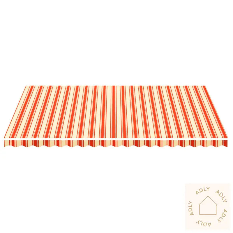 Erstatningsduk For Markise Gul Og Oransje 5X3,5 M