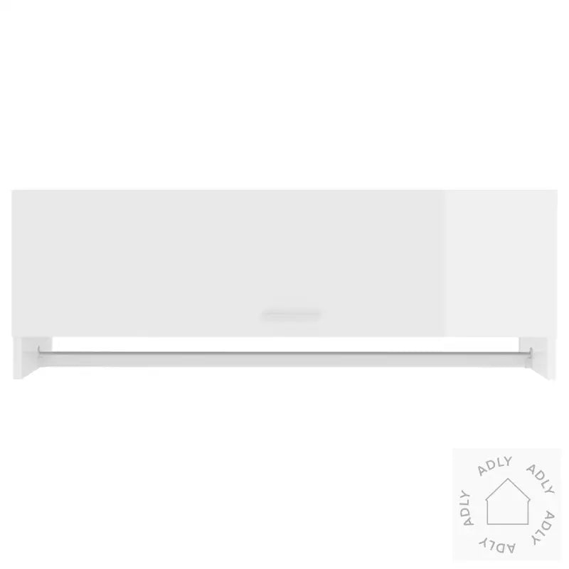Garderobe Høyglans Hvit 100X32,5X35 Cm Konstruert Tre