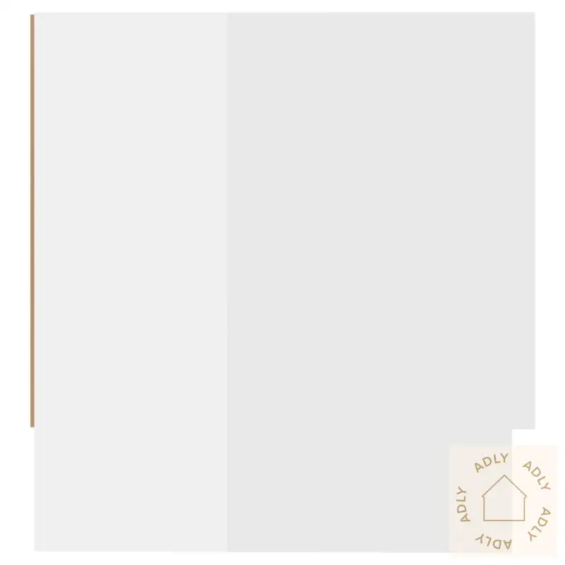 Garderobe Høyglans Hvit 100X32,5X35 Cm Konstruert Tre