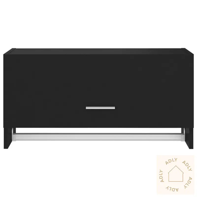 Garderobe Svart 70X32,5X35 Cm Konstruert Tre