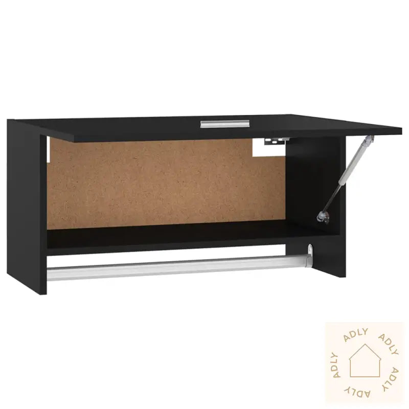 Garderobe Svart 70X32,5X35 Cm Konstruert Tre