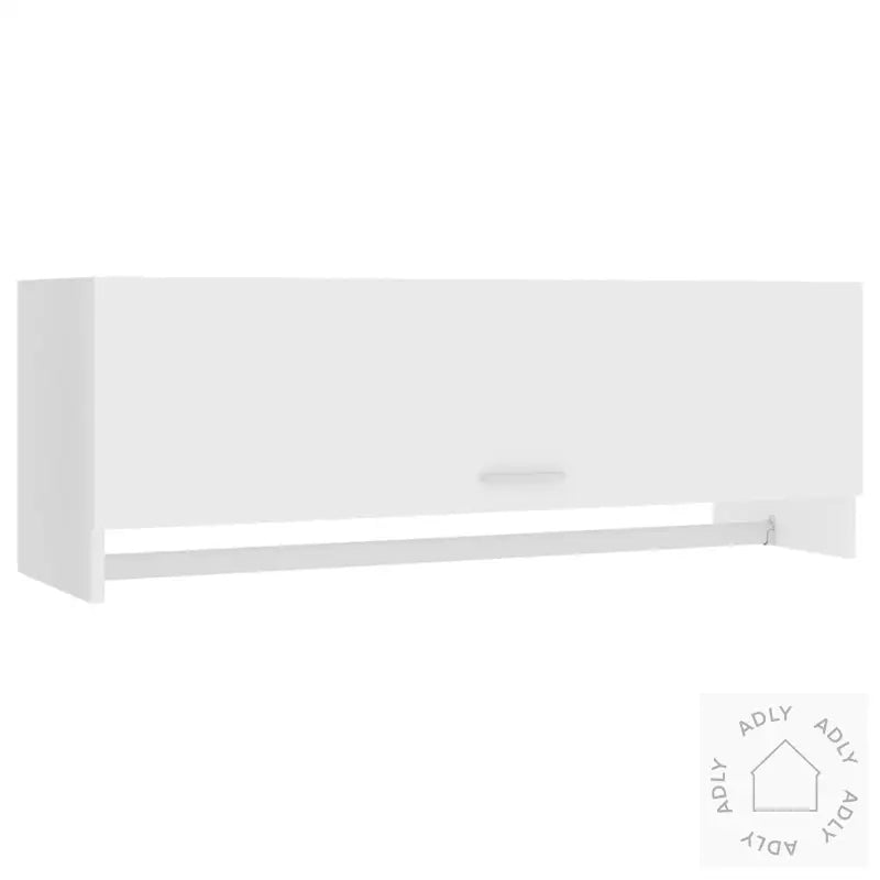 Garderobeskap Hvit 100X32,5X35 Cm Konstruert Tre