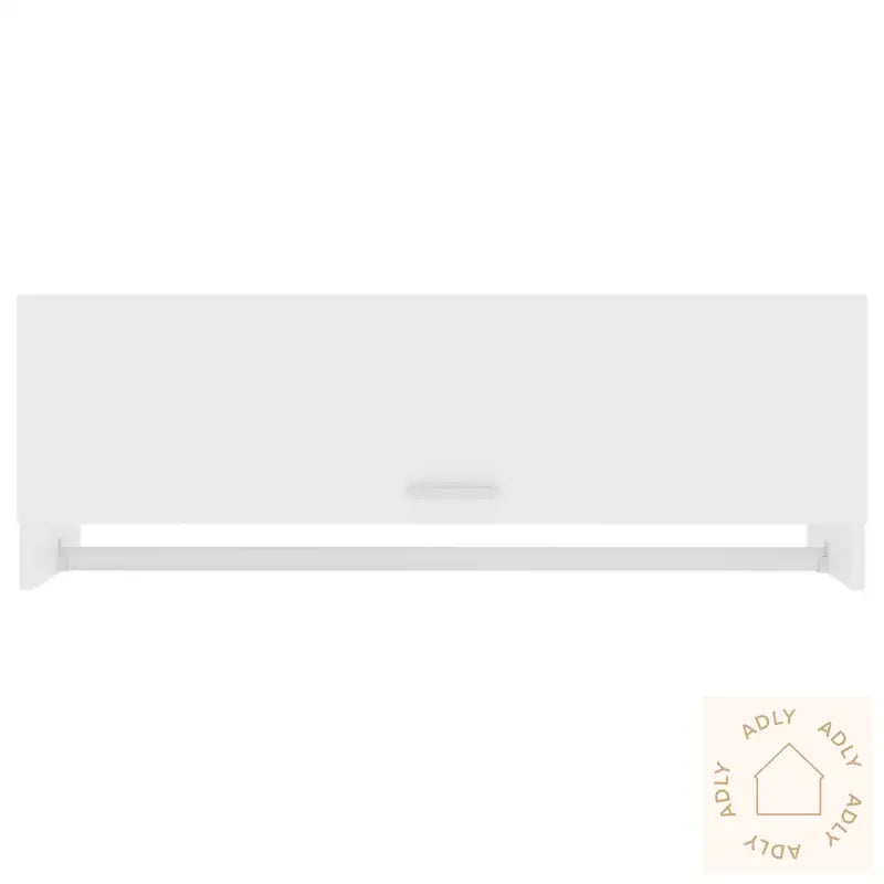 Garderobeskap Hvit 100X32,5X35 Cm Konstruert Tre