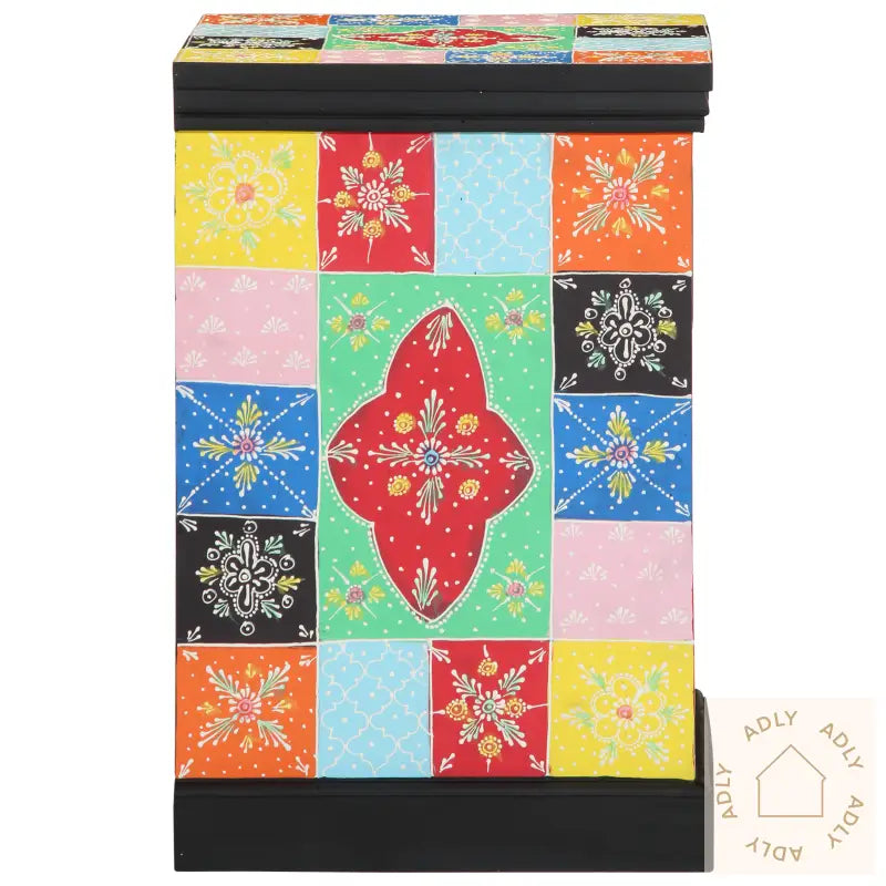 Skuffeskap Flerfarget 40X40X60 Cm Solid Mangotre