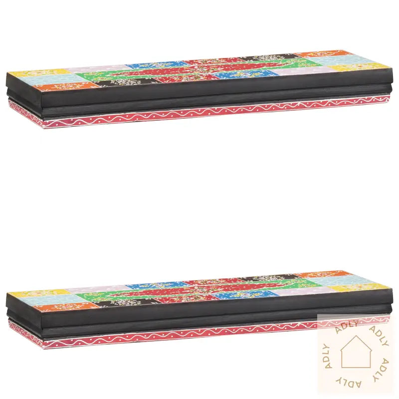 Vegghyller 2 Stk 60X20X6 Cm Solid Tre Mango