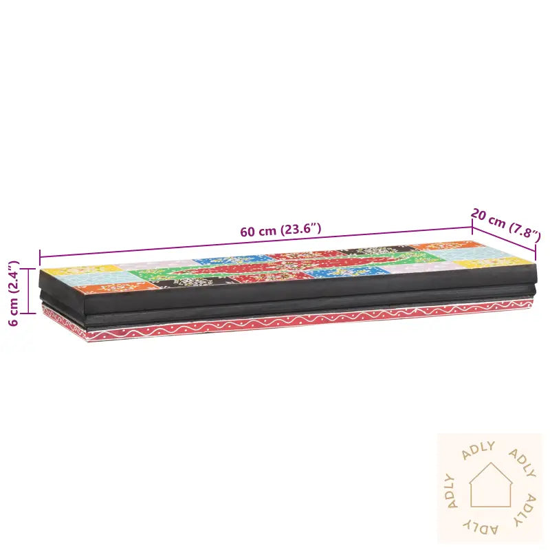 Vegghyller 2 Stk 60X20X6 Cm Solid Tre Mango
