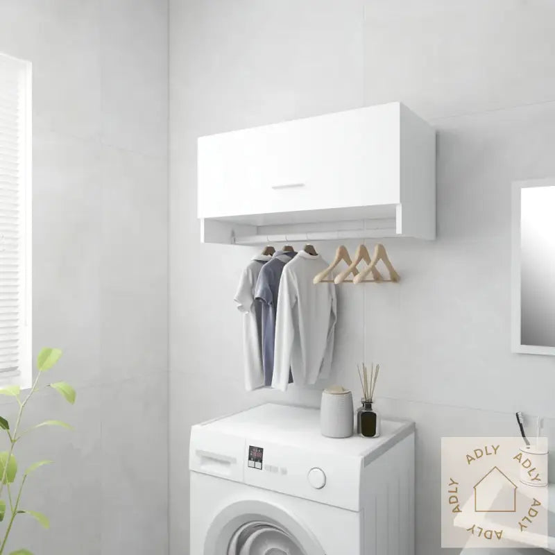 Garderobe Hvit 70X32,5X35 Cm Konstruert Tre