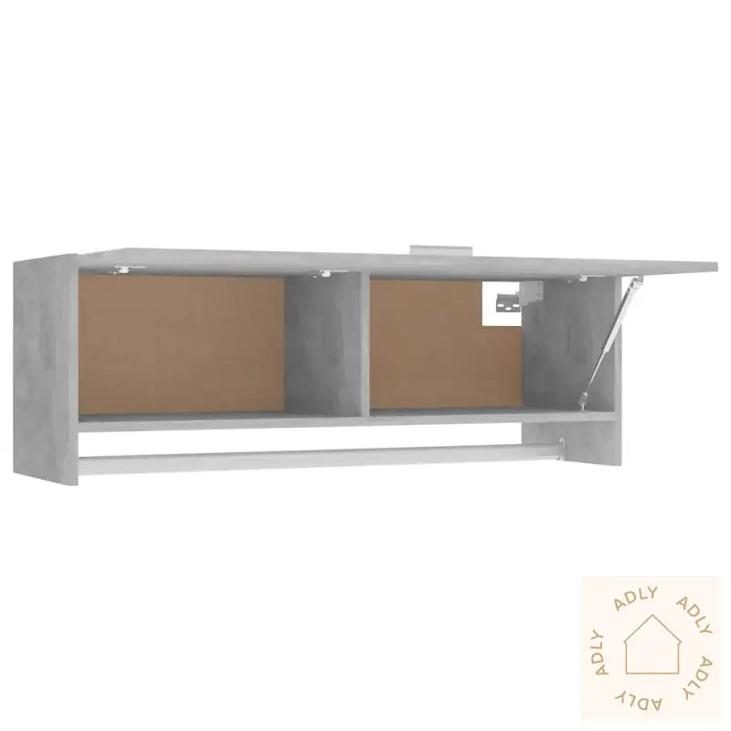 Garderobe Betonggrå 100X32,5X35 Cm Konstruert Tre