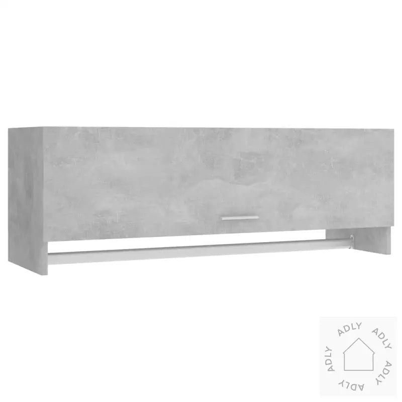 Garderobe Betonggrå 100X32,5X35 Cm Konstruert Tre