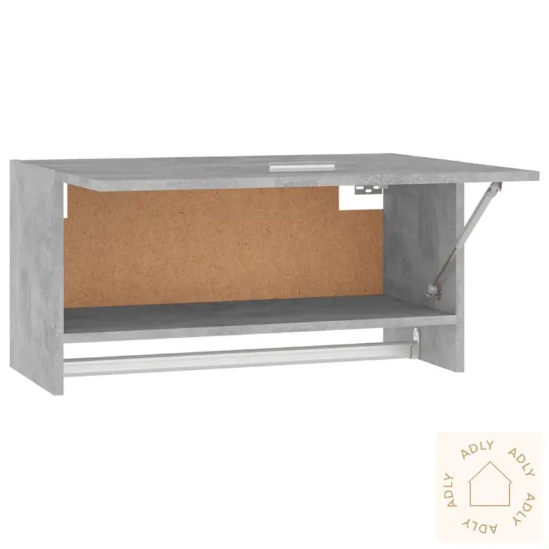 Garderobe Betonggrå 70X32,5X35 Cm Konstruert Tre