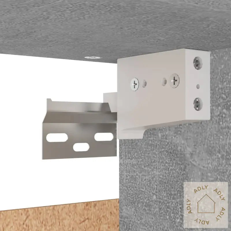 Garderobe Betonggrå 70X32,5X35 Cm Konstruert Tre