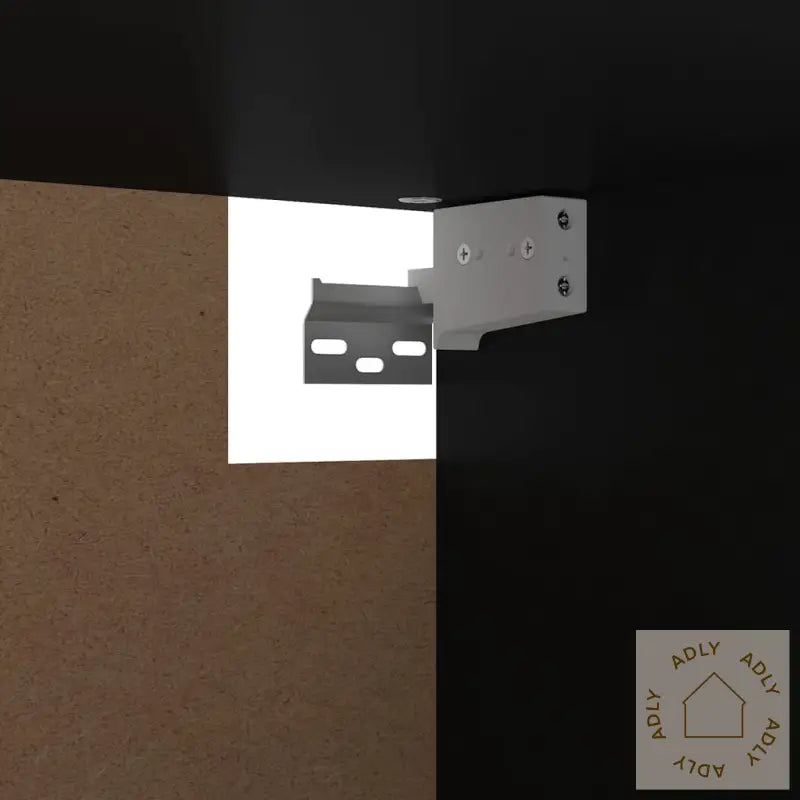 Garderobe Svart 100X32,5X35 Cm Konstruert Tre