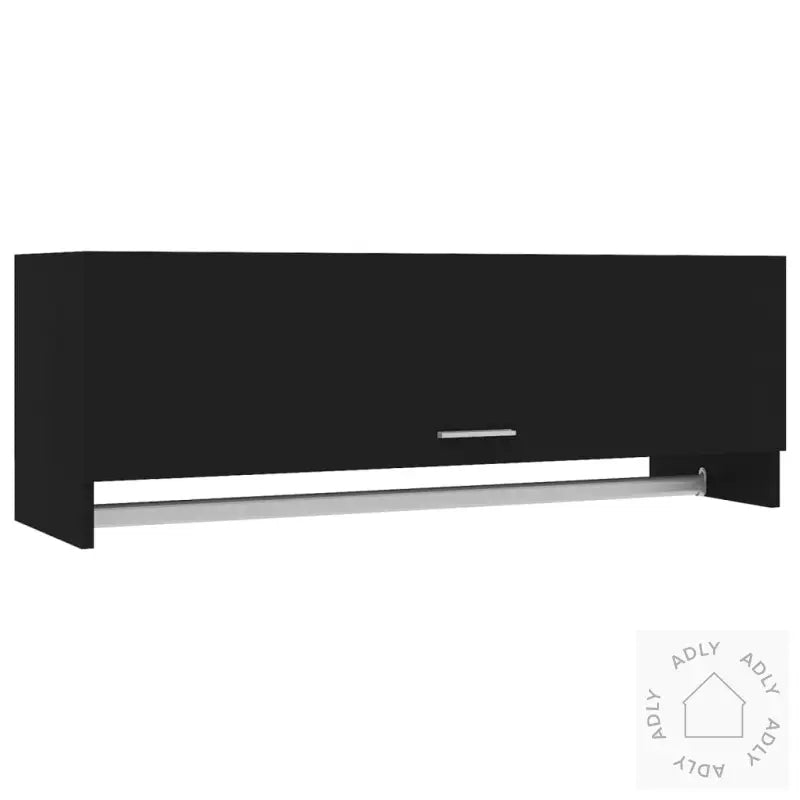 Garderobe Svart 100X32,5X35 Cm Konstruert Tre
