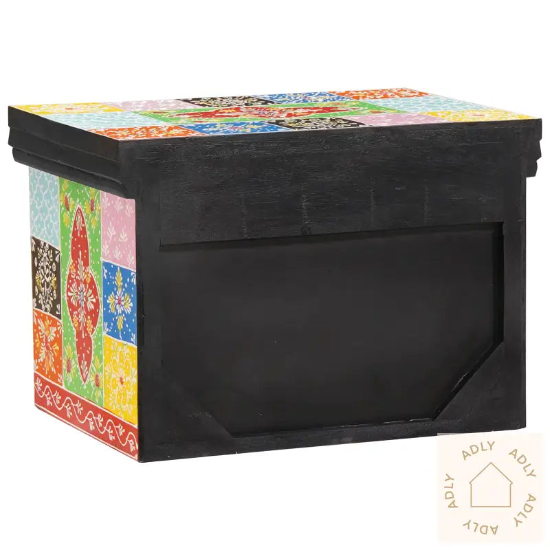 Nattbordskap 2 Stk 40X30X28 Cm Solid Tre Mango & Lagd Tre