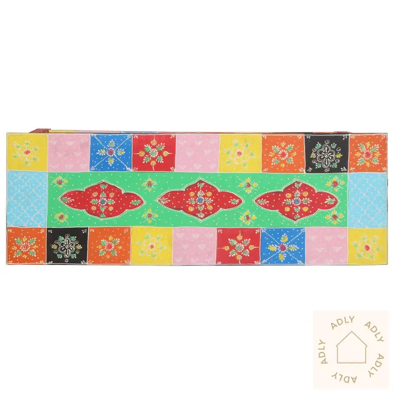 Konsollbord Flerfarget 100X30X75 Cm Solid Mango Tre