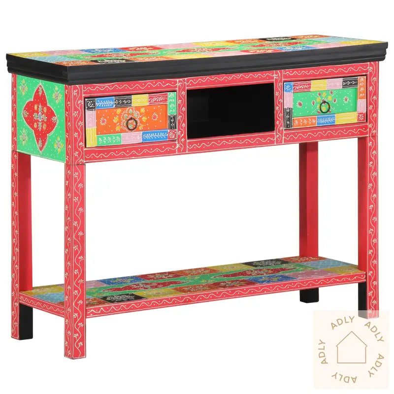 Konsollbord Flerfarget 100X30X75 Cm Solid Mango Tre