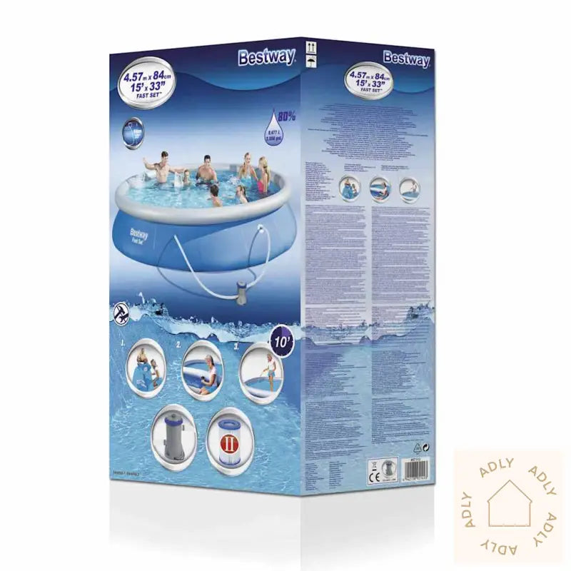 Bestway Bassengsett Fast Set 457X84 Cm 57313