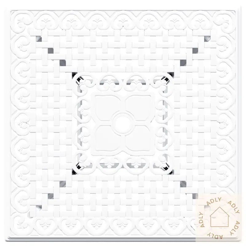 5-Delt Hagemøbelsett I Hvit Støpt Aluminium