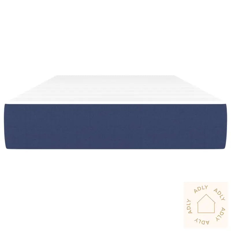 Madrass Med Pocketfjær Blå 80X200X20 Cm Stoff