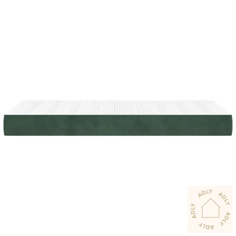 Madrass Med Pocketfjær Mørkegrønn 90X190X20 Cm Fløyel