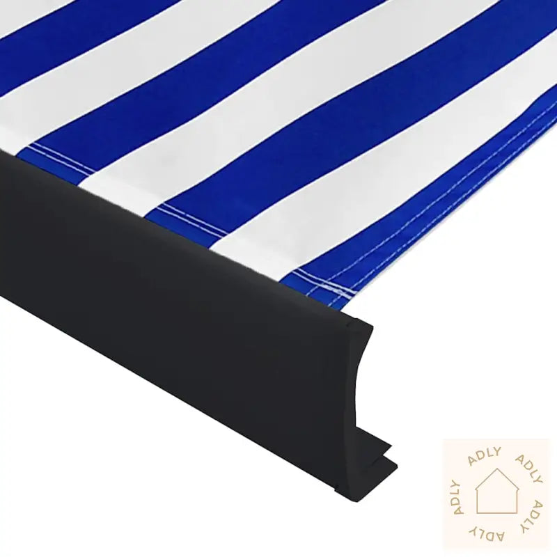 Motorisert Kassettmarkise 500X300 Cm Blå Og Hvit