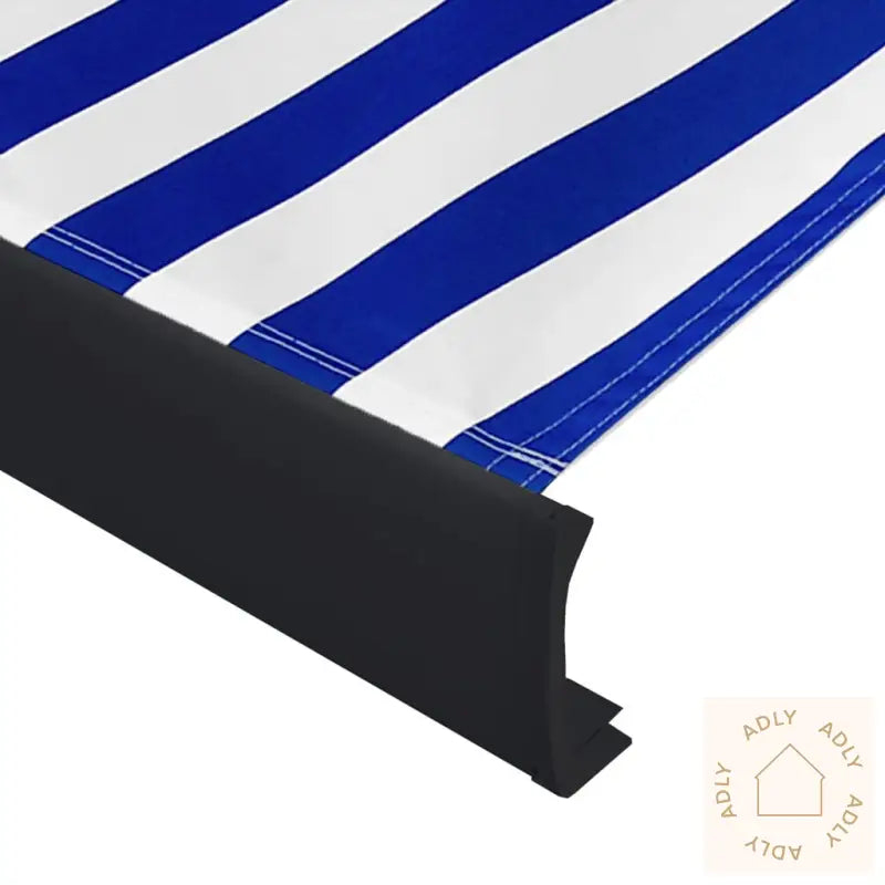 Motorisert Kassettmarkise 450X300 Cm Blå Og Hvit