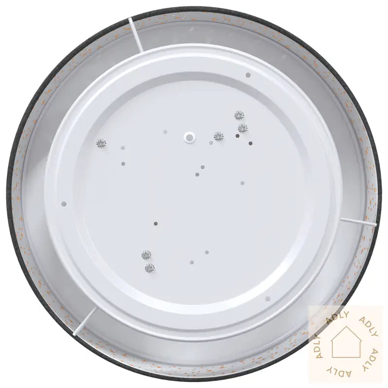 Taklampe Med Stjernemotiv Svart Ø 38 Cm Stoff E27